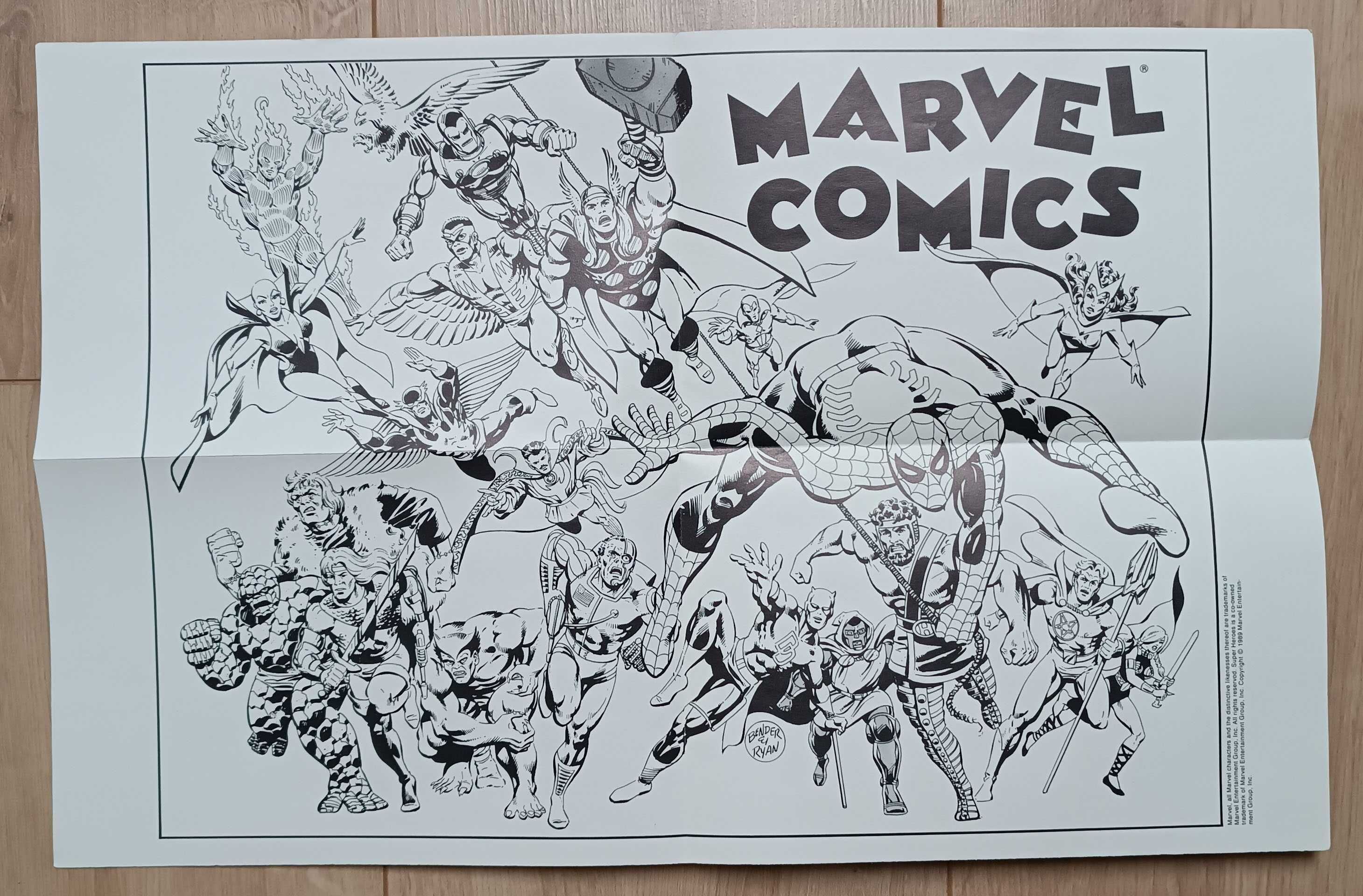 Unikat Marvel Comics Super Hero Fun Sheet