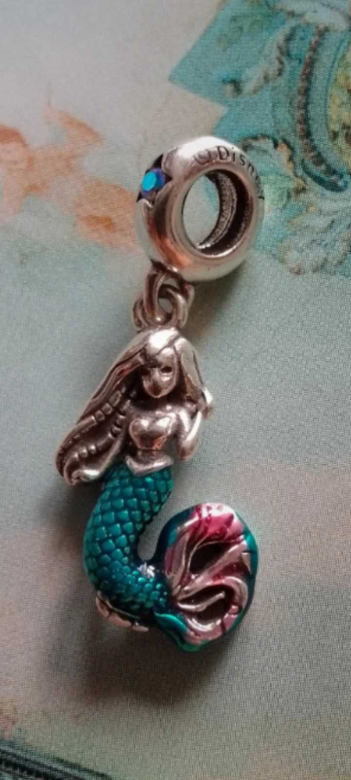 Nowa zawieszka charms do bransoletki Disney Arielka Mała Syrenka