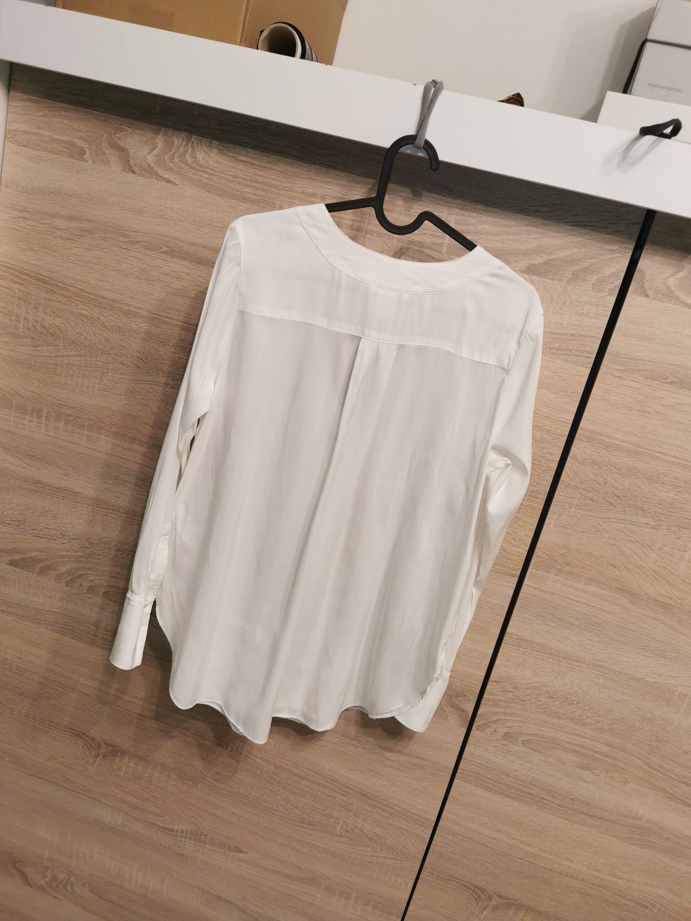 H&M 34 XS bluzka elegancka w serek na długi rekaw