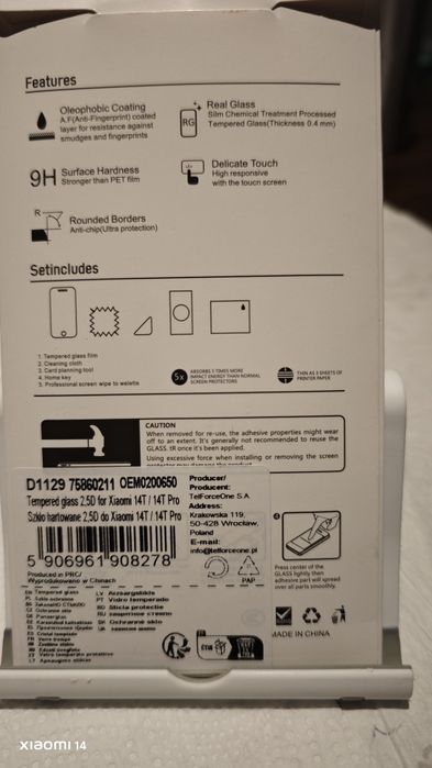 Szkło hartowane Xiaomi 14T/14T PRO