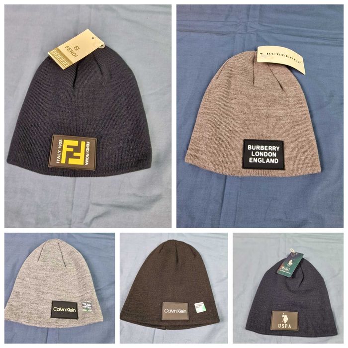 Czapka zimowa unisex Calvin klein burberry kolory