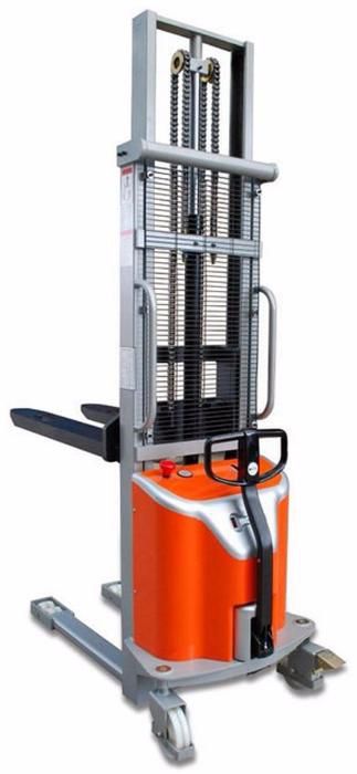 Stacker empilhador monta-cargas semi-eléctrico eleva 1000kg a 1,60mt