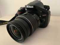 Lustrzanka Nikon D5200 wraz z obiektywem Af-P Nikon 18-55, zestaw