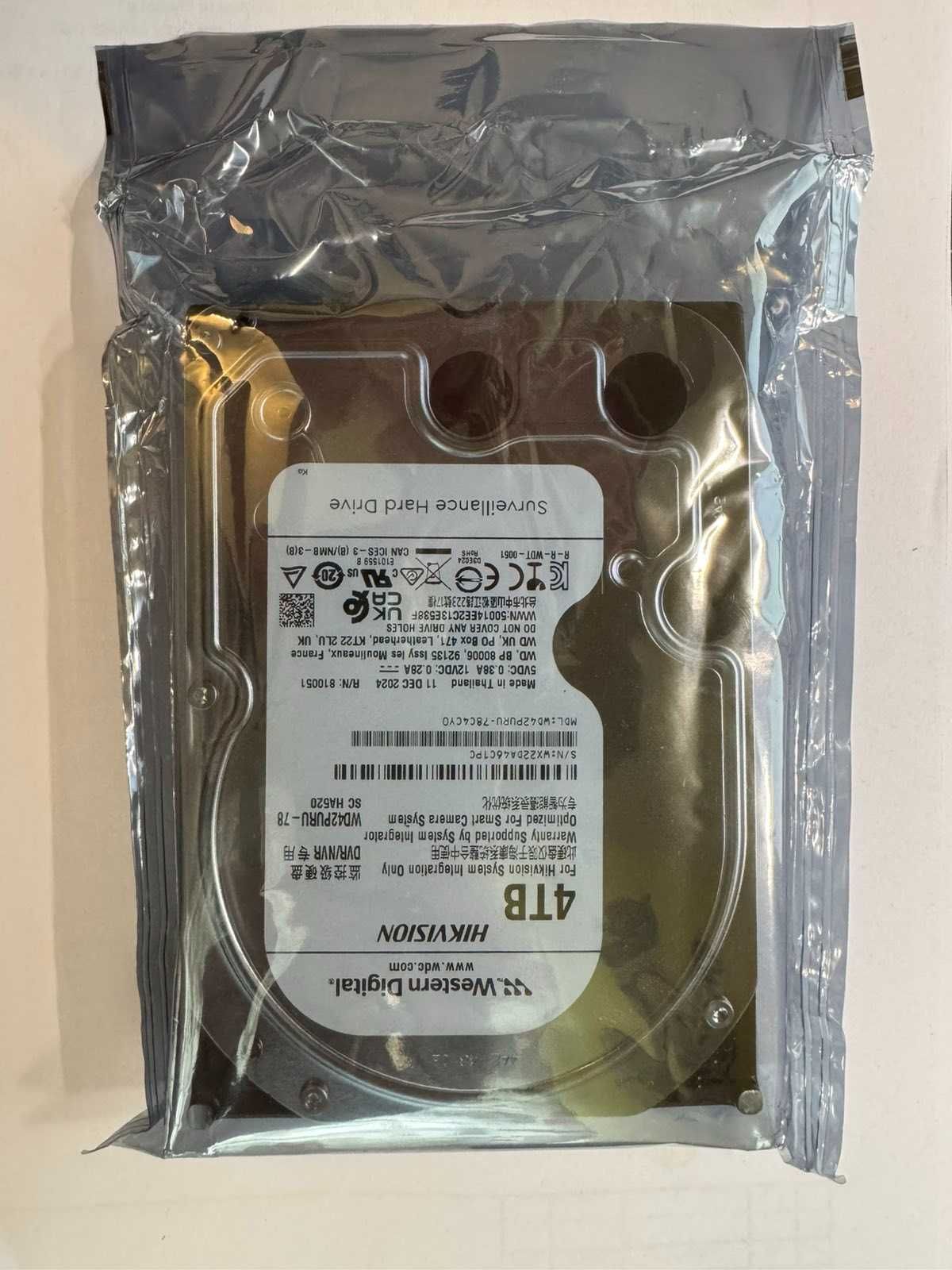 продам HDD диск WD Purple Surveillance Storage WD42PURU-78