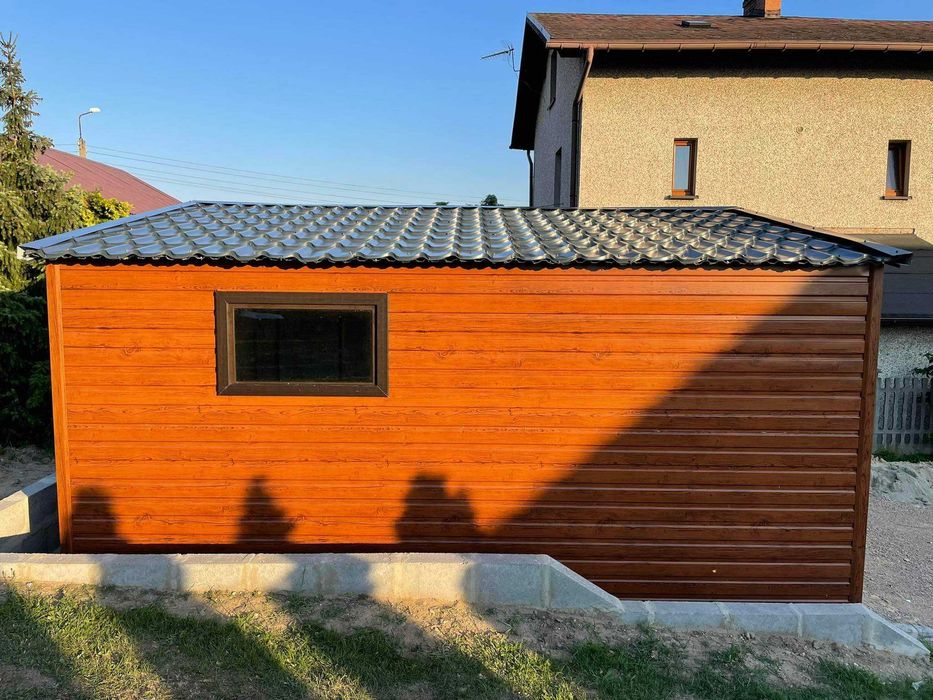 Garaż blaszany, wiata. WZMOCNIONY PROFILAMI. Producent. Cała Polska