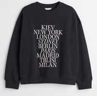 H&M 38 M luźna bluza oversize new york napisy 38 M