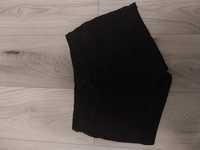 Bawełniane szorty damskie spodenki czarne basic