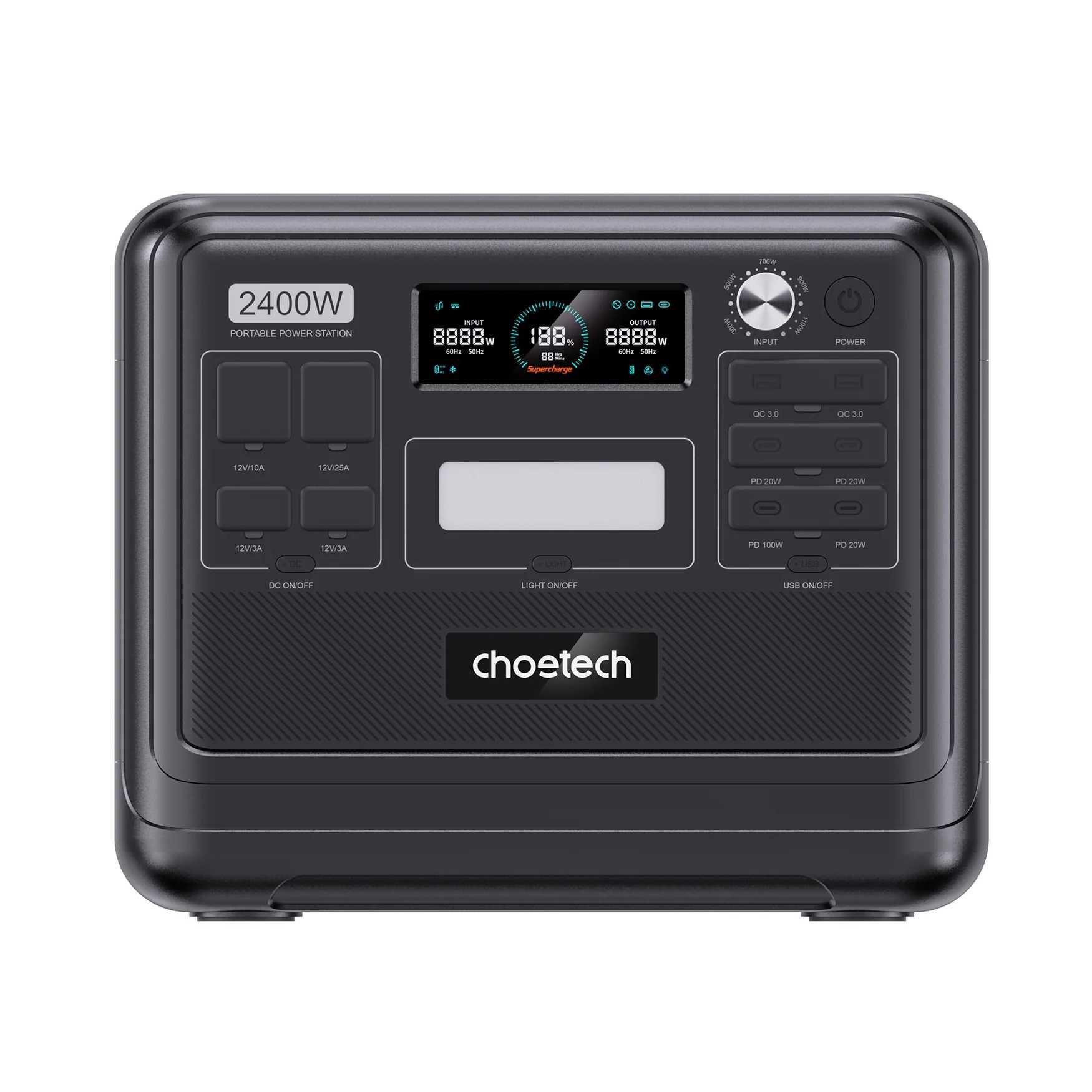 Зарядна станція CHOETECH BS008 / 2400 Вт / 2048 Вт⋅год / LiFePO4