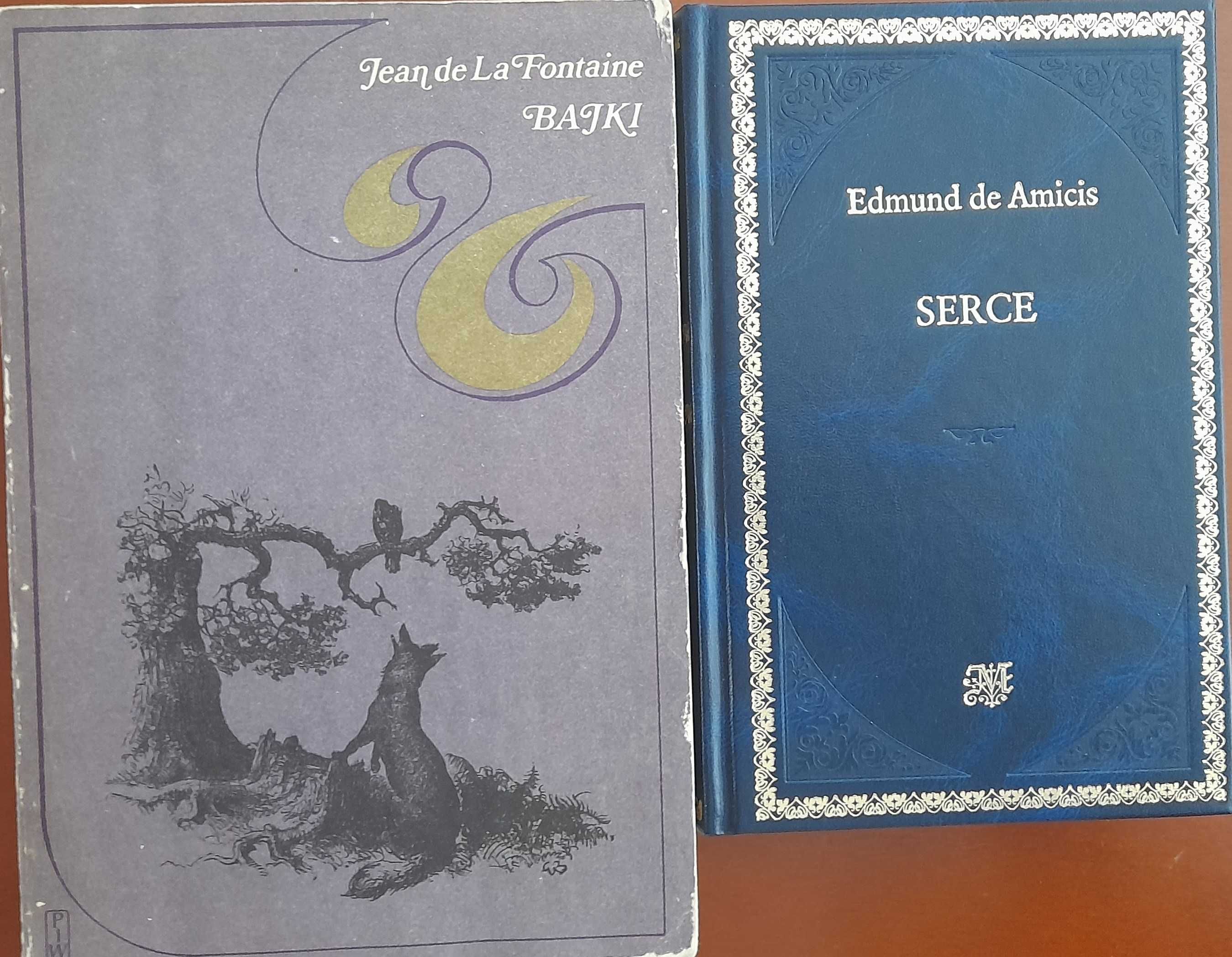 "Serce" E.Amicis, "Bajki" La Fontaine