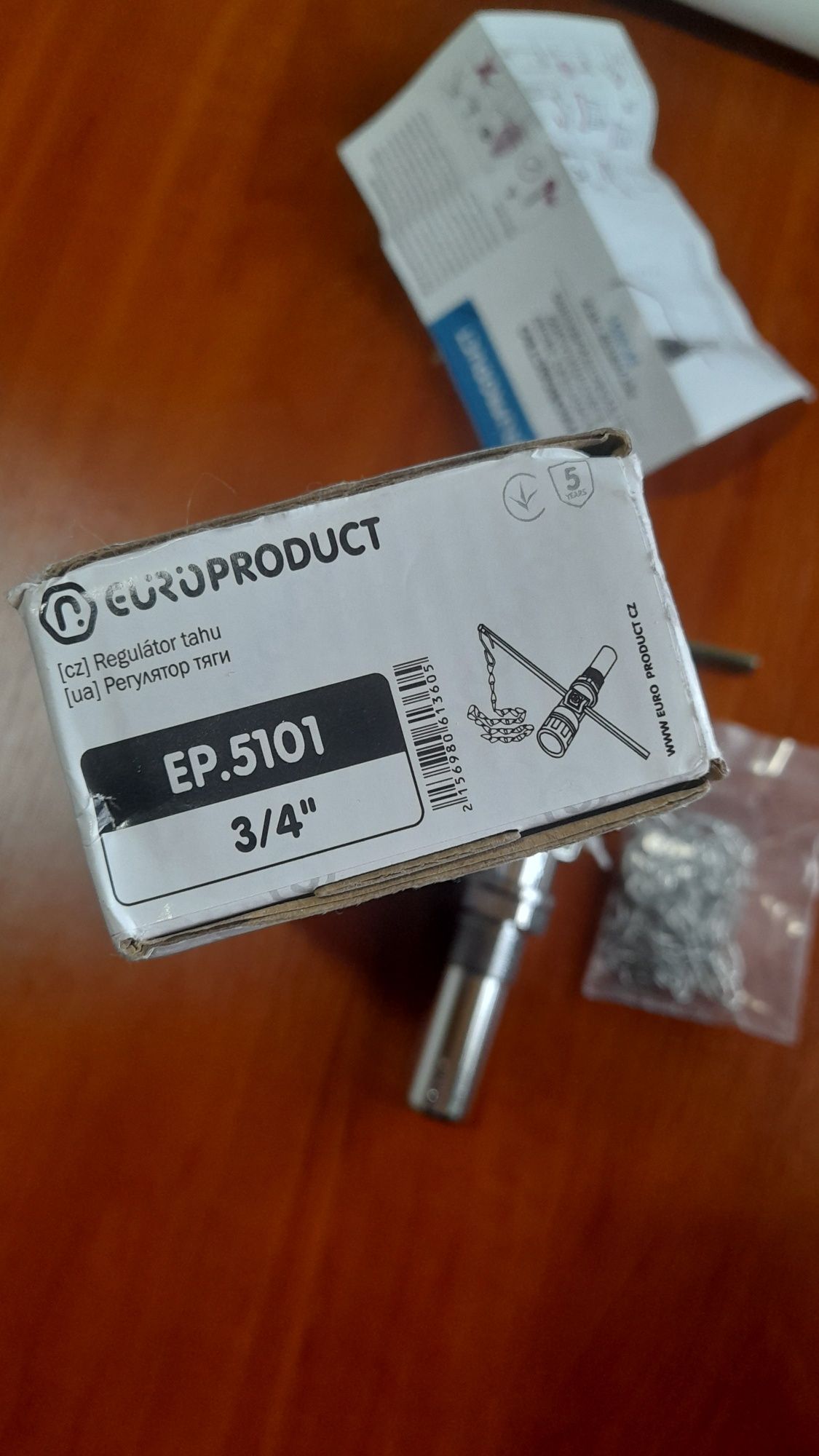 Регулятор тяги для твердопаливних котлів Europroduct 3/4