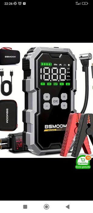 Booster bateria auto/ Arrancador/ Powerbank/ Lanterna led