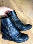 Botki na koturnie sneakersy Carinii r. 37 SKÓRA naturalna