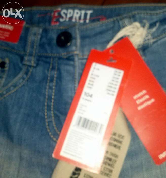 Nowe jeansy rurki dziecięce ESPRIT dziewczęce 104cm spodnie jeansowe