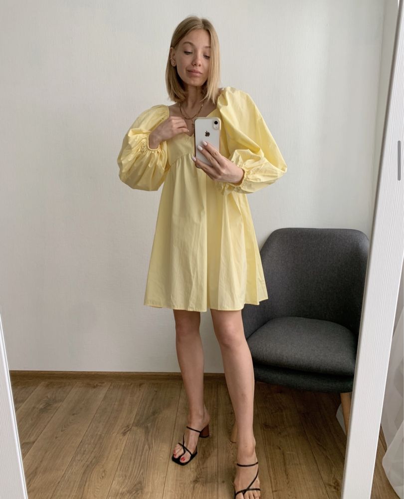 Сукня жовта 100% бавовна