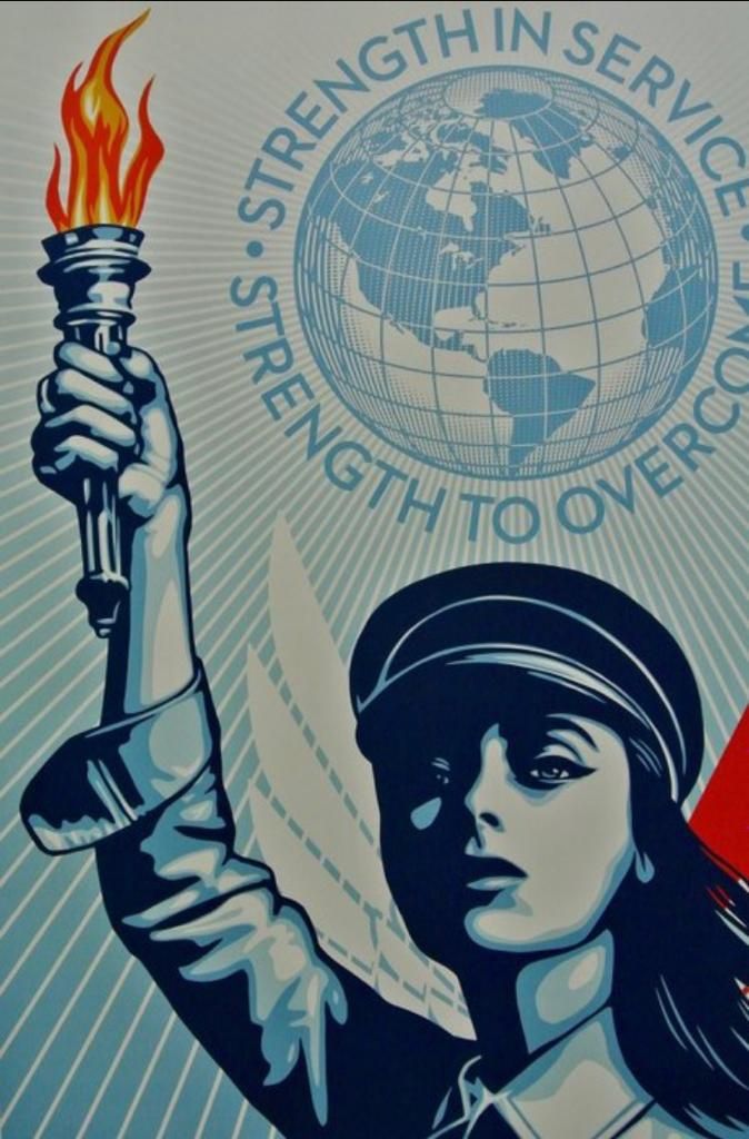 Shepard Fairey- Angel of Hope and Strenght