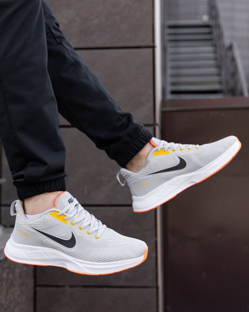 Мужские кроссовки найк зум Nike Zoom Silver Orange 40,41,42,43,44