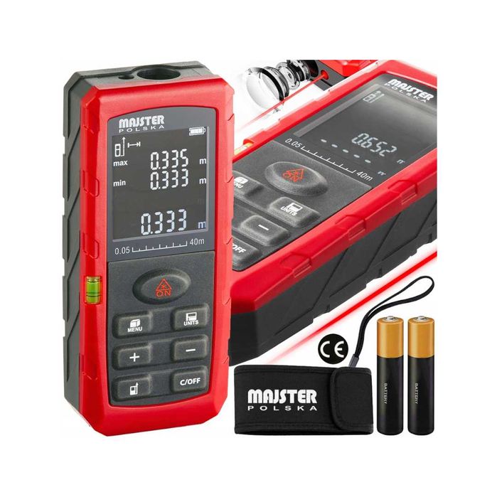 Dalmierz laserowy miernik odległości cyfrowy 40m MP-0040 Polska Marka