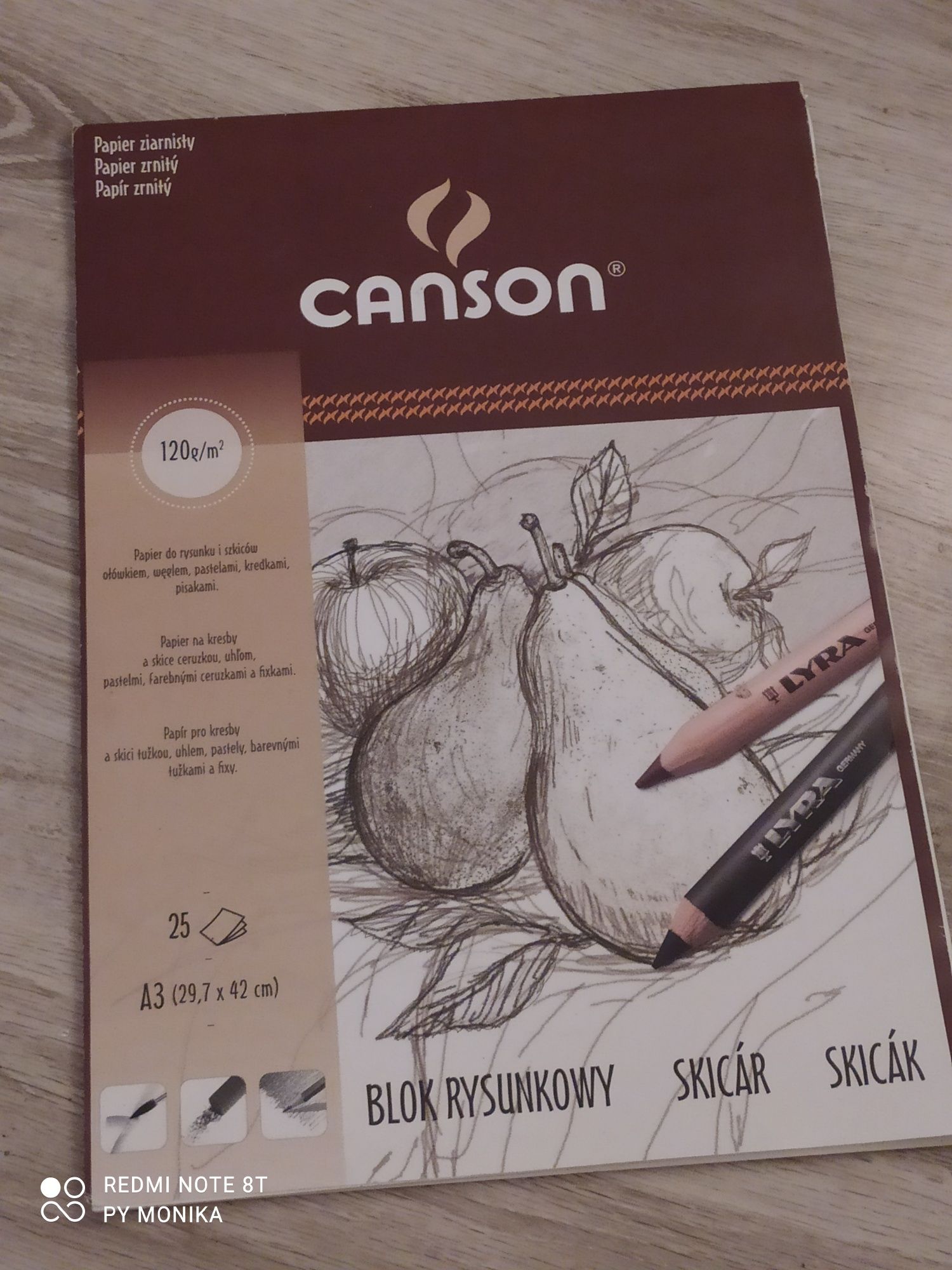 Sprzedam blok rysunkowy Canson A3  120g/m² papier ziarnisty POLECAM!