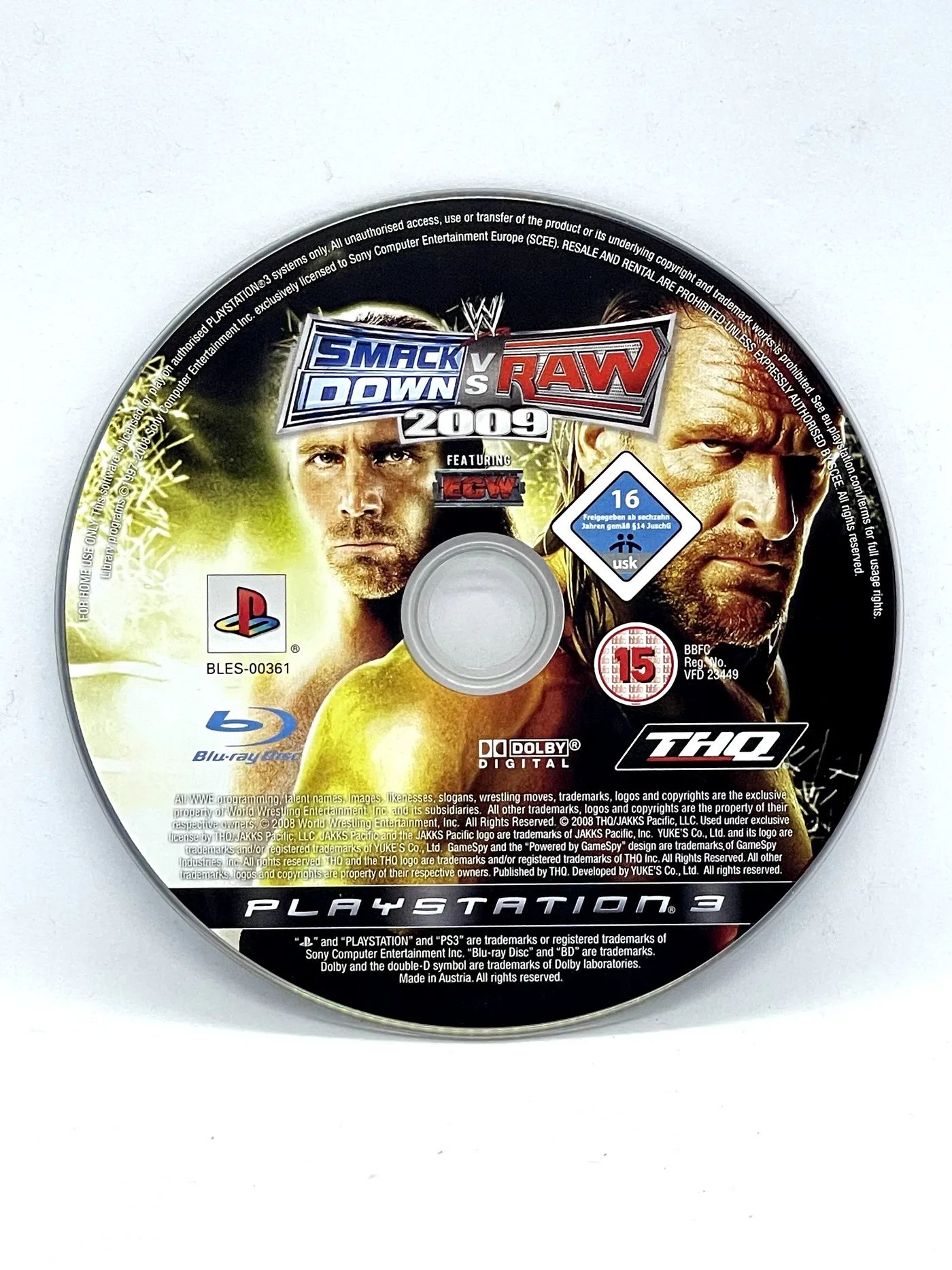 Smackdown vs Raw 2009 PS3 (sama gra) Po Angielsku