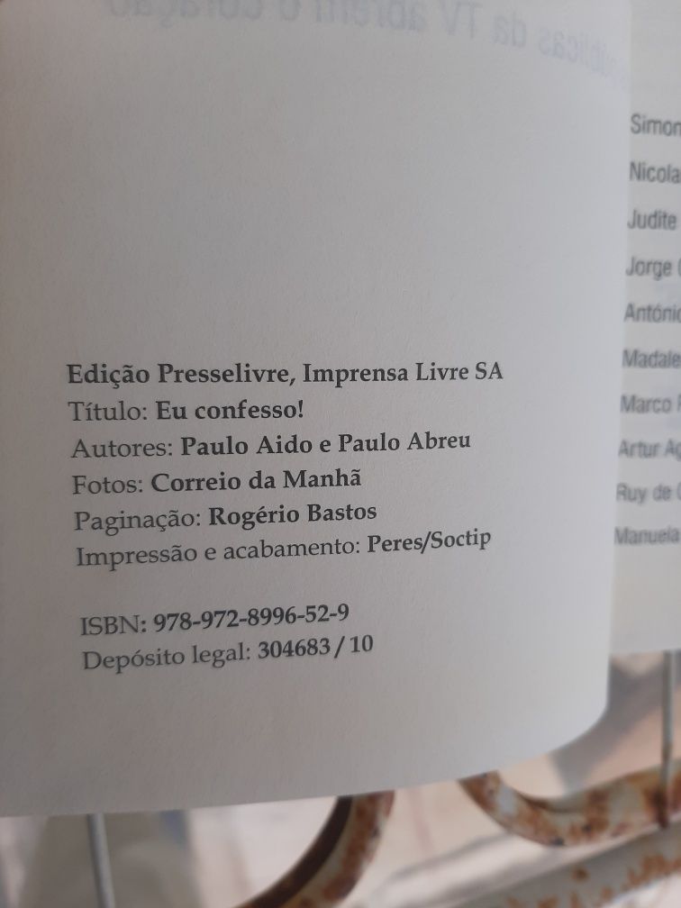 Livro eu confesso..10 testemunhos...