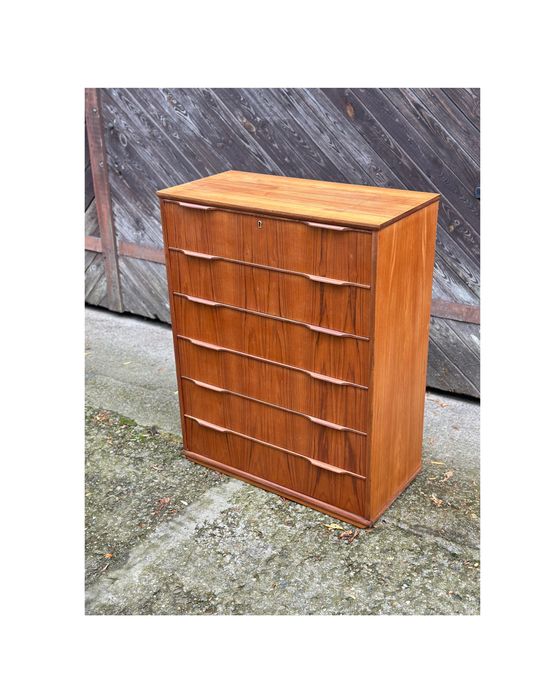 Komoda | szafka tekowa duńska 1950/1960s vintage po renowacji