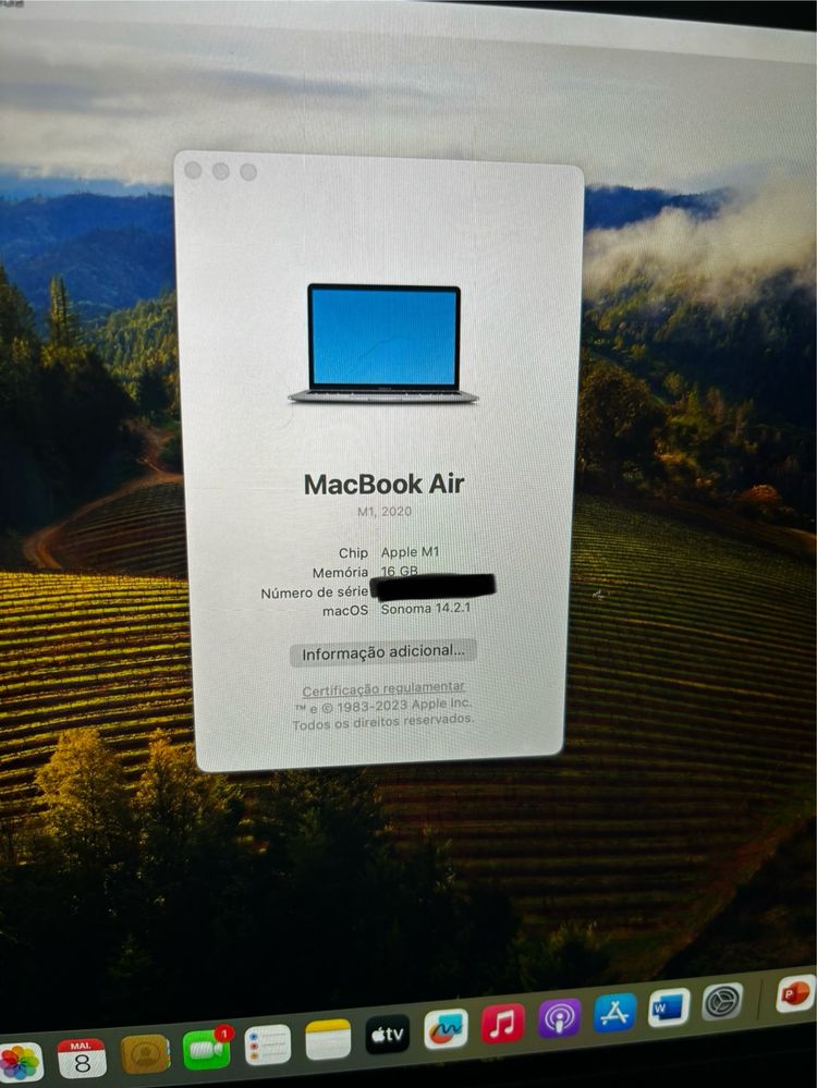 Macbook Air 13” | 2020 | M1 | 16GB | 256GB SSD | GPU 7-Core | Cinzento