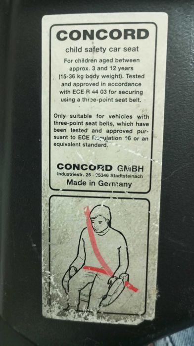 2 acentos auto criança - CONCORD