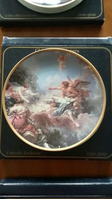 Coleção de 6 Pratos Decorativos de 1997