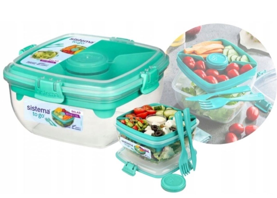 Lunch box Sistema na sałatkę 1l