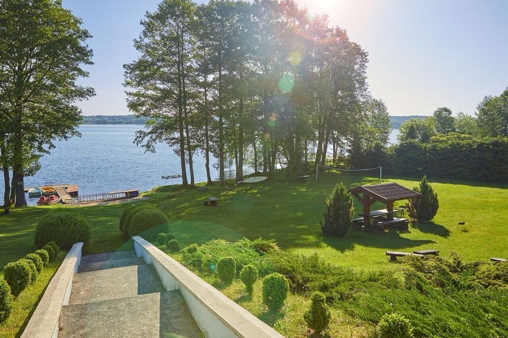 Domek na Mazurach 10os., Domek nad jeziorem, prywatna plaża