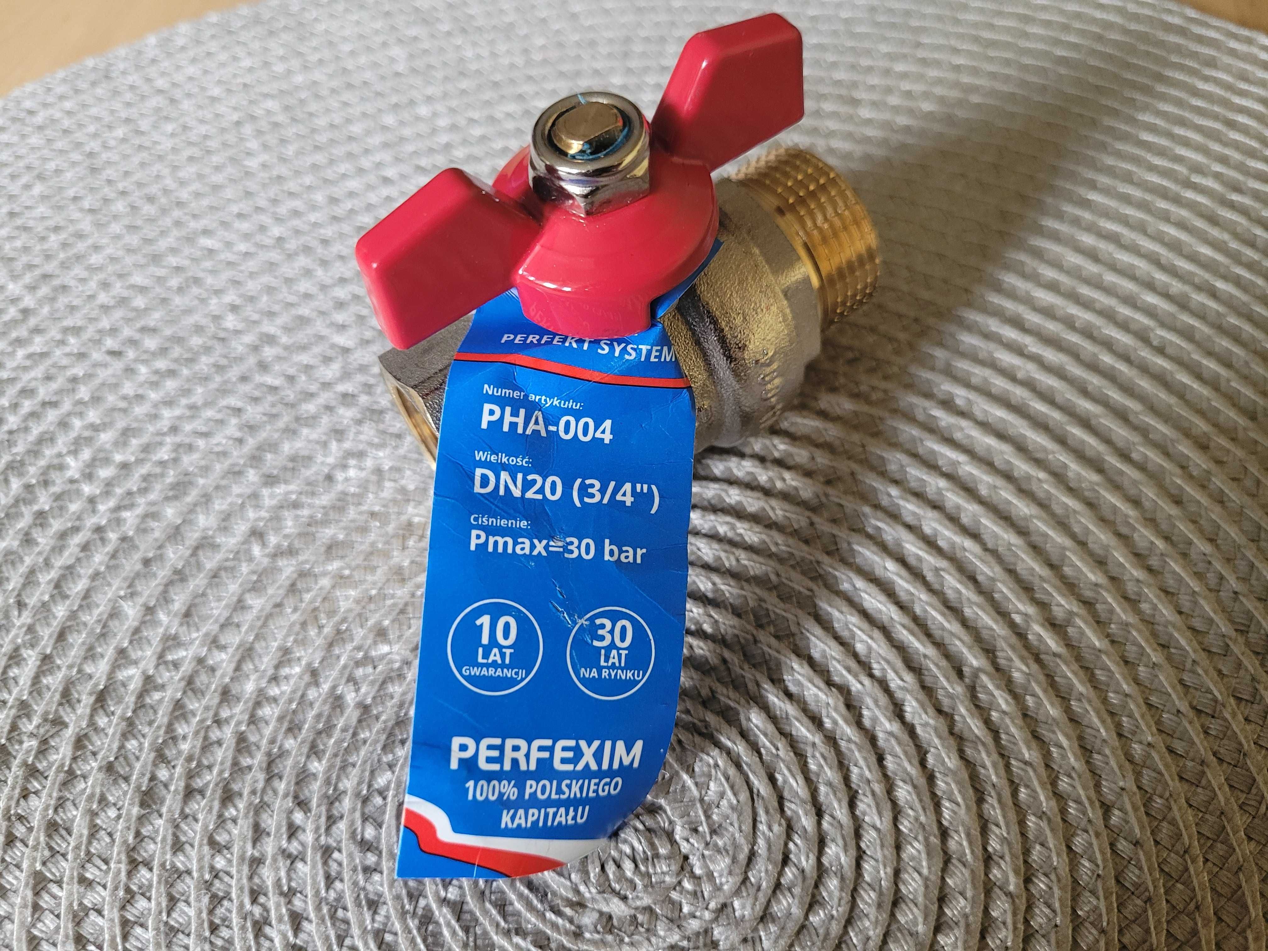 Zawór kulowy GZ/GW 3/4" DN20 / PN30 NOWY