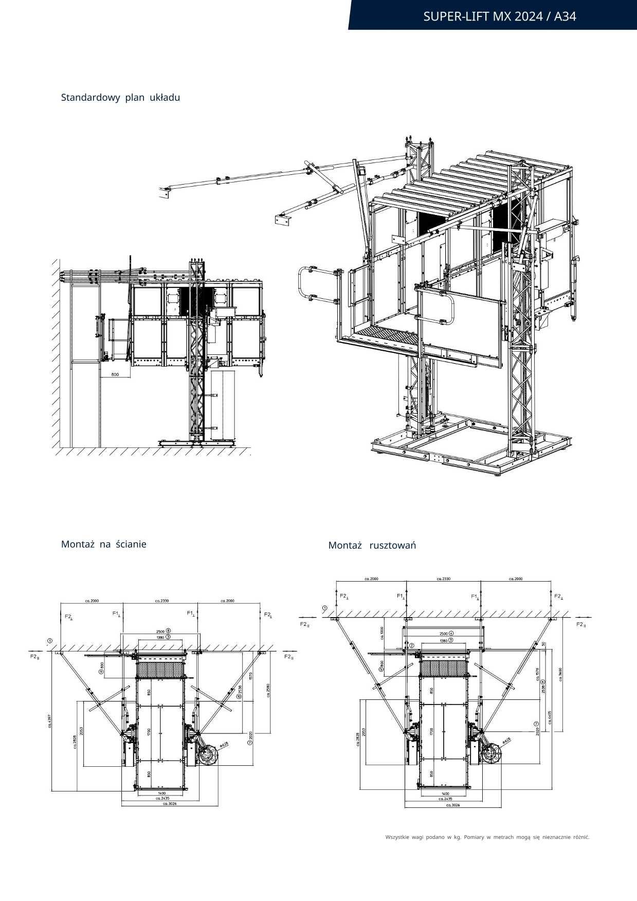 Winda Budowlana / Dźwig Dekarski
Super-Lift MX 2024