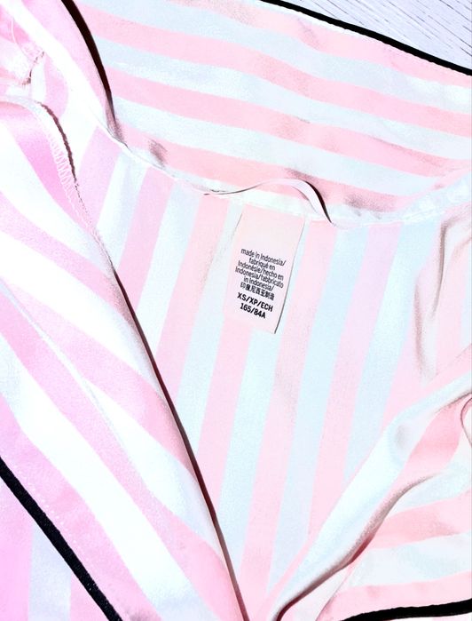 Victoria’s secret piżama satynowa w paski oryginalna