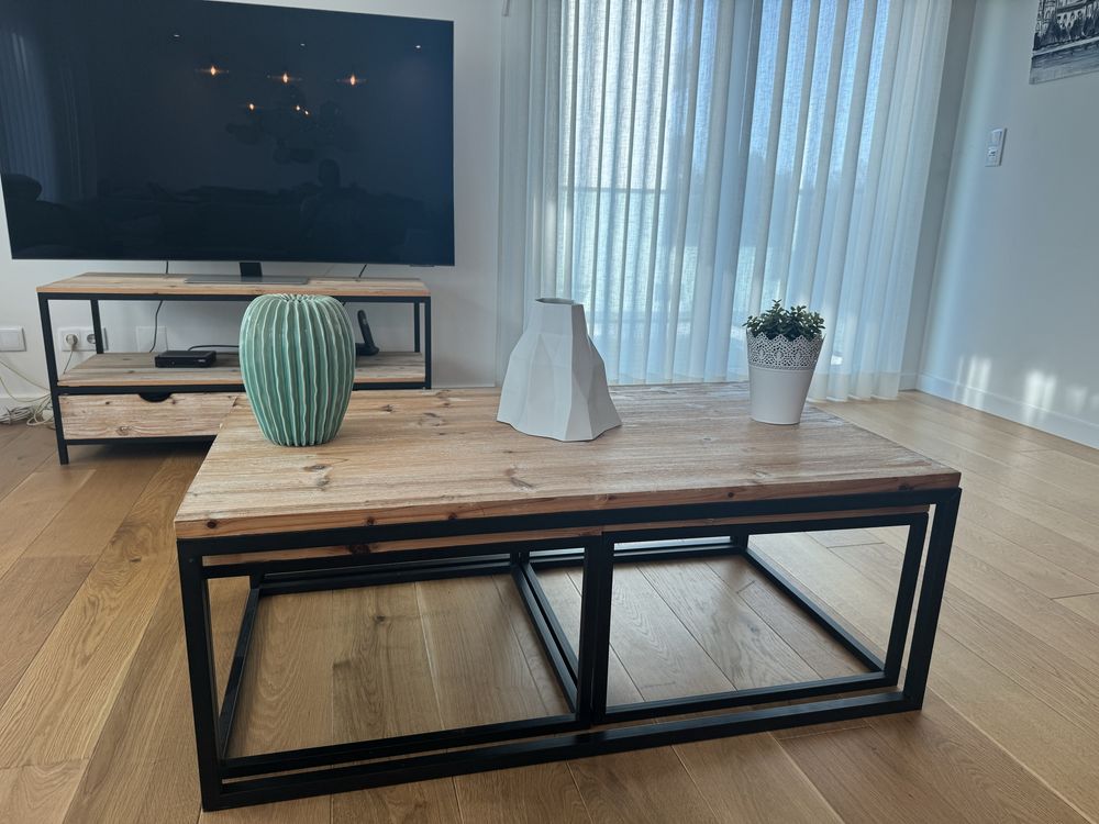 Conjunto de 3 mesas de centro (possibilidade de acrescentar mesa TV)