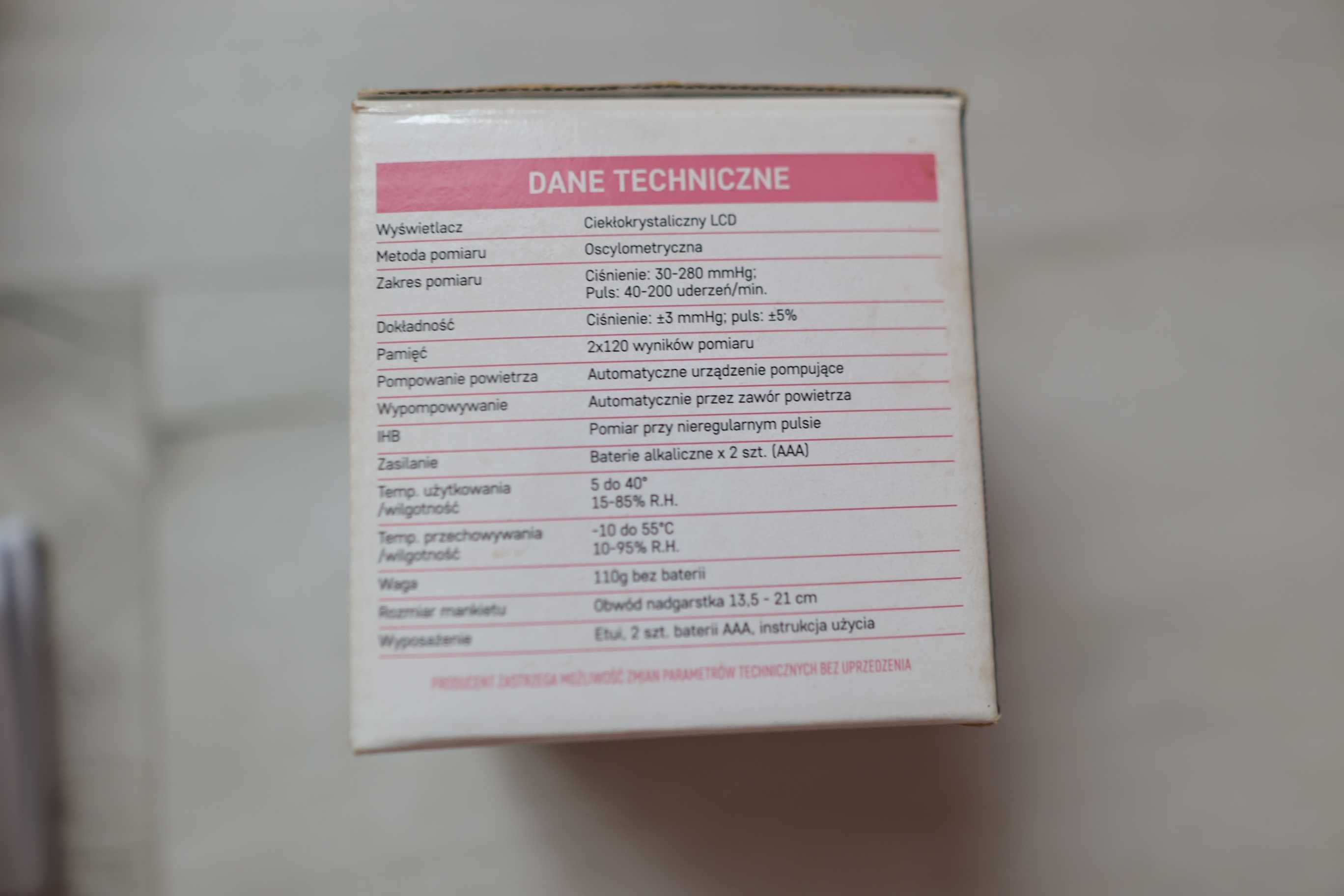 Diagnostic Ciśnieniomierz DR-605 IHB Nadgarstkowy