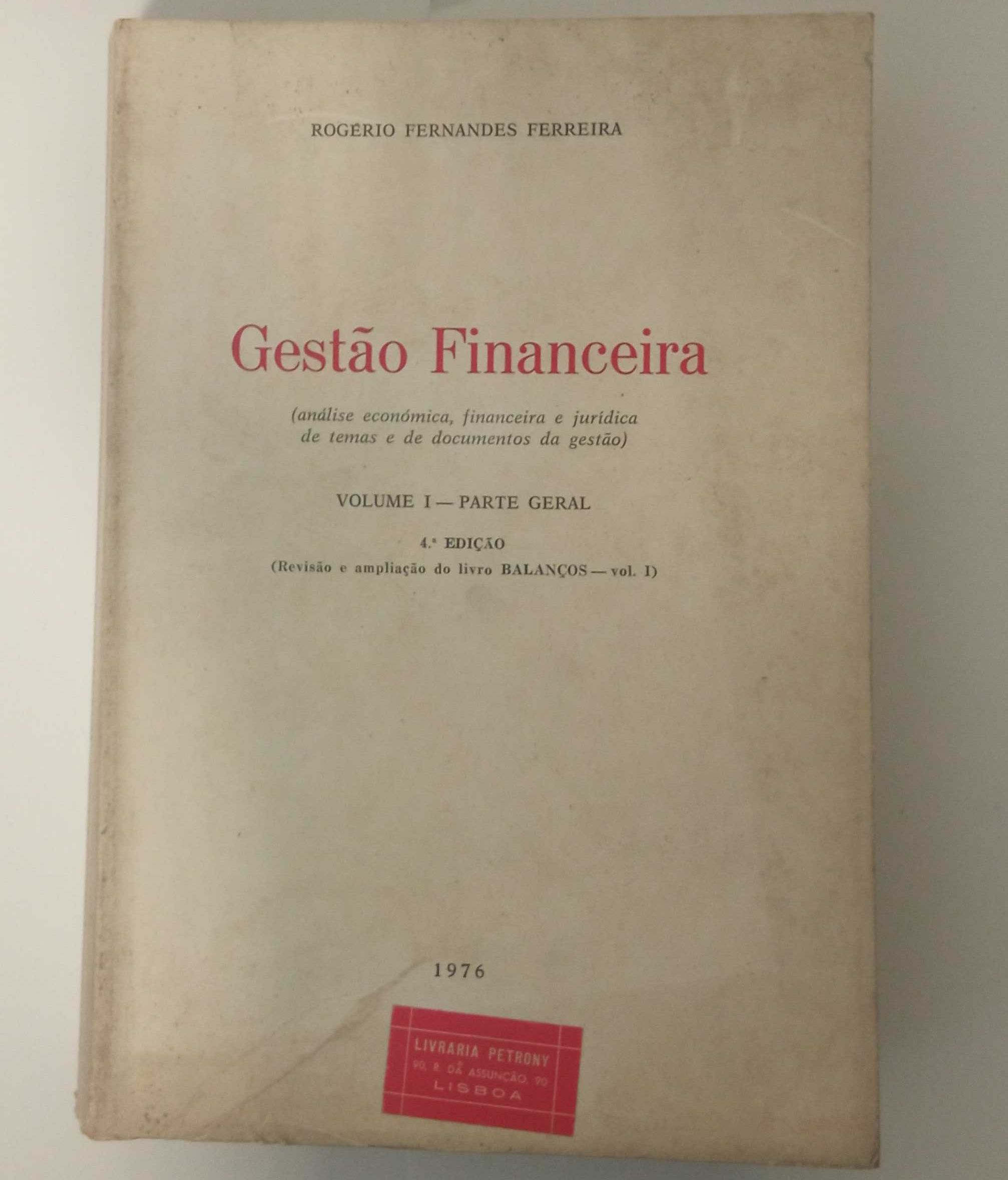 Gestão Financeira, de Rogério Fernandes Ferreira