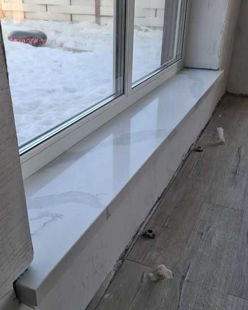 Швидко Підвіконник з каменю, мармур, кварцит, керамограніт, підвіконня