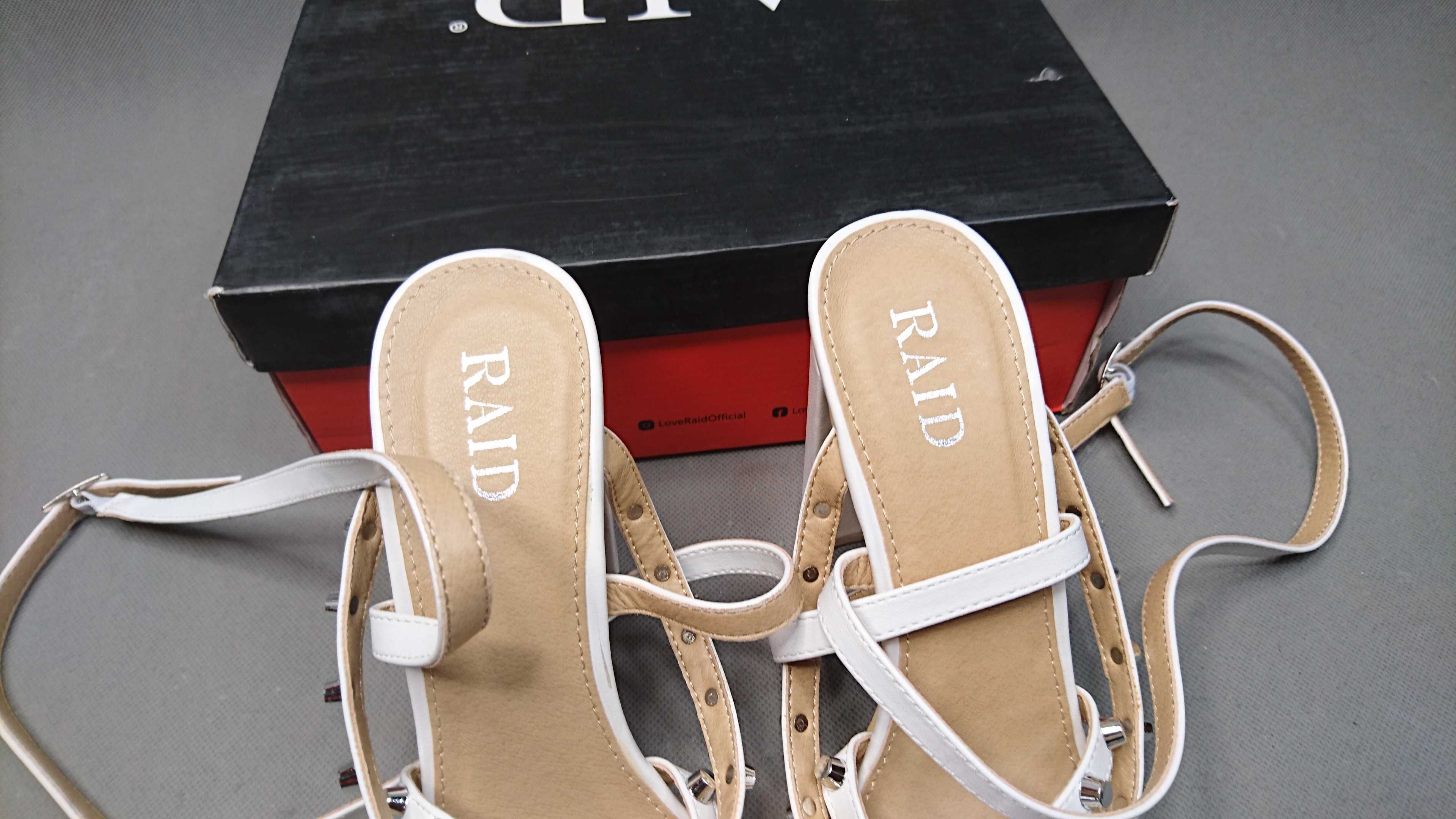 Buty Raid Sandals White Sophie High Sadnały R.39