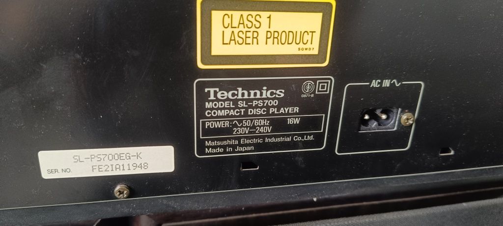 Odtwarzacz CD Technics SL-PS700 made in Japan, 100% sprawny!