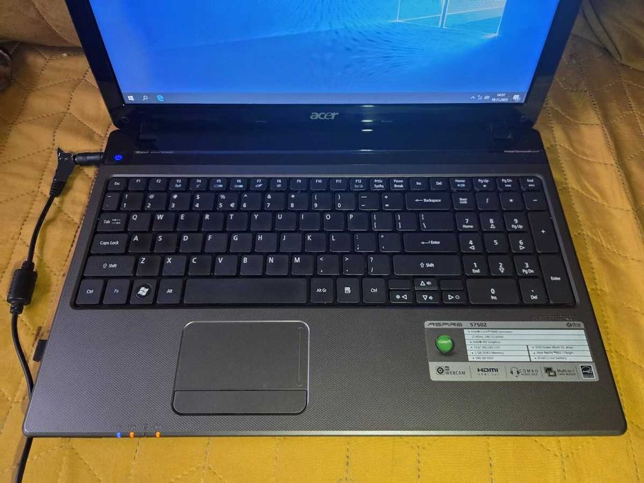 Acer Aspire 5750Z, 15,6",i5 4x2,5GHz, HDD 500Gb, bat 2,5 g, 6 Gb DDR3