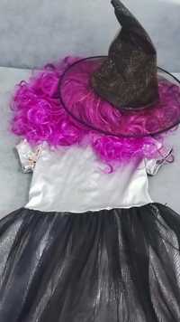 Маскарадна сукня  відьми з париком і капелюхом