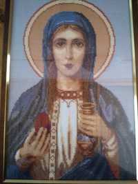 Вышывка икона дева Мария
