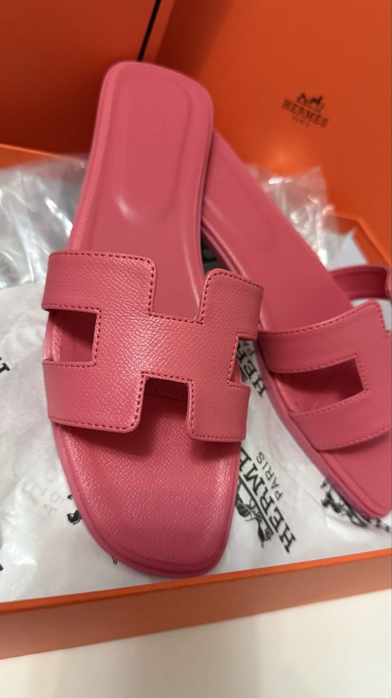 Жіночі шльопанці, тапки Hermes 41р