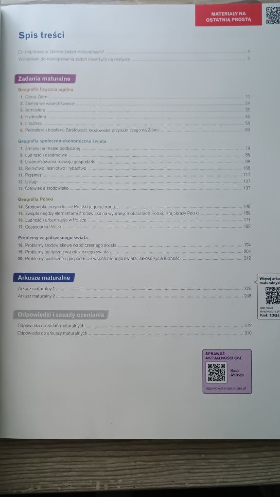 Nowa Teraz Matura. Geografia. Zbiór Zadań .Nowa Era