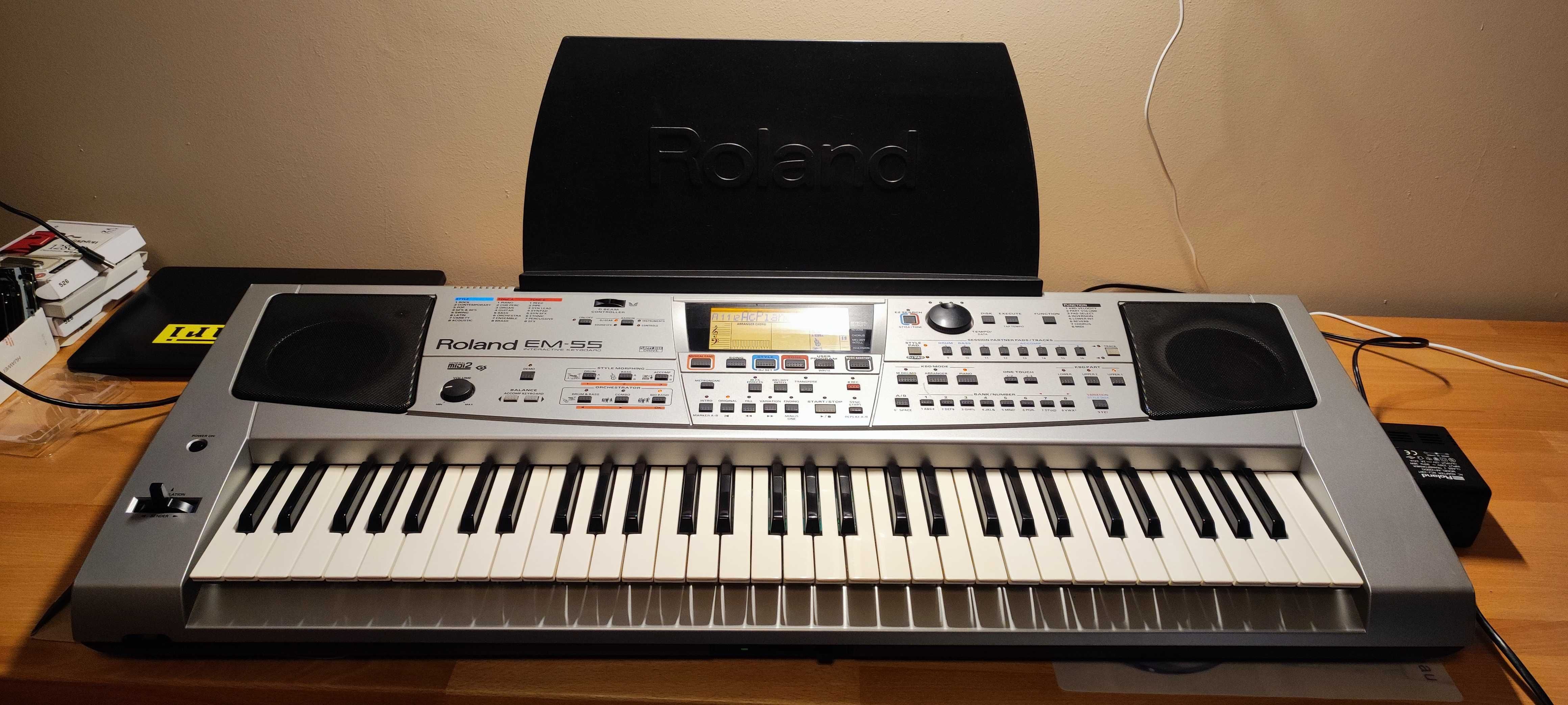 keyboard ROLAND EM-55 (3 poziomy dynamiki klawiszy)