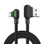Kabel Usb Do Micro Usb Kątowy Mcdodo Ca-5280 Led, 1.2M (Czarny)