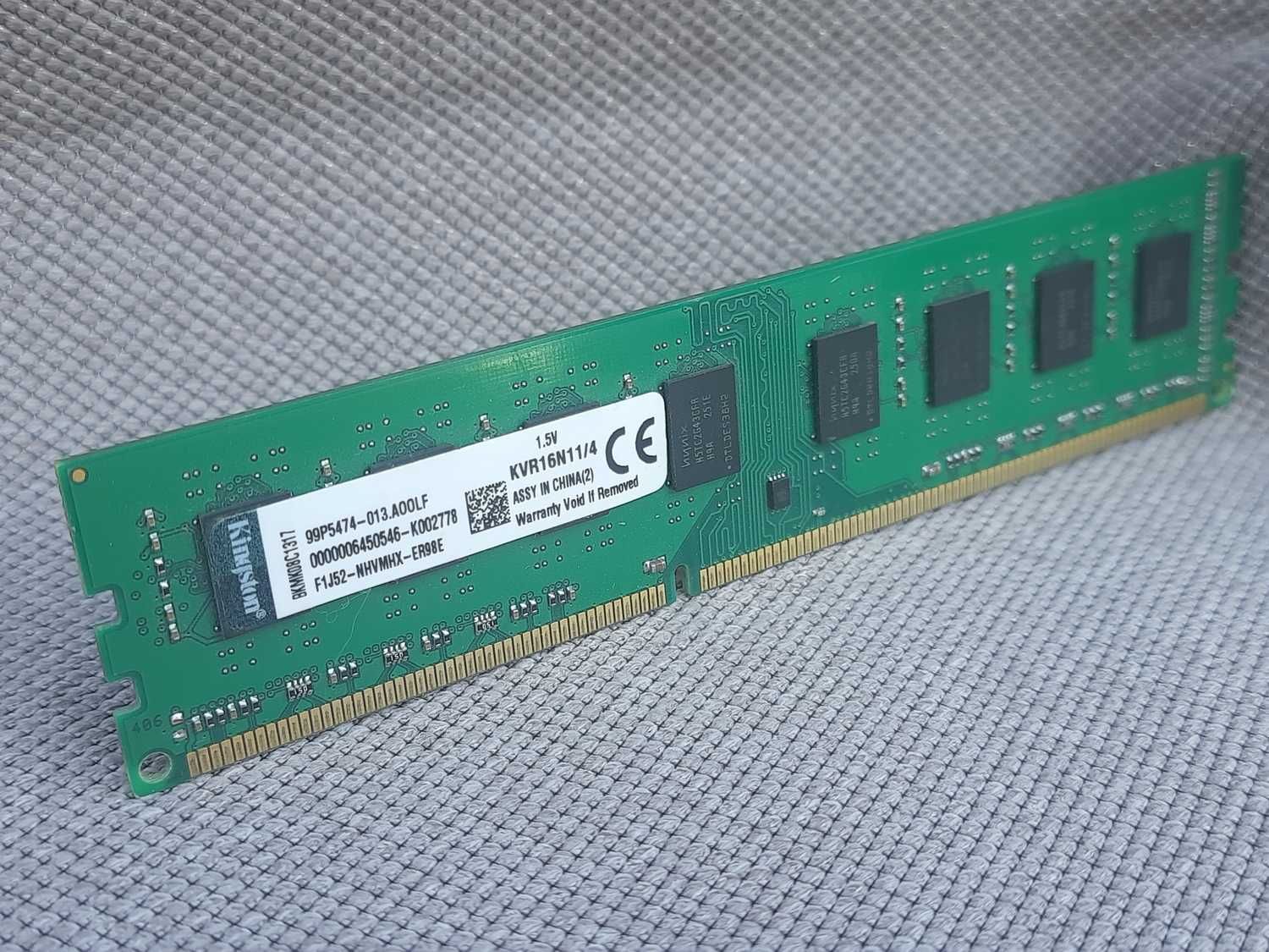 Планка памяти KVR16N11/4/DDR3-1600MGz – 4GB.- для ПК/AM3/AM3+/RAM