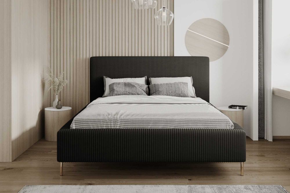 Łóżko Sypialnianie z Pojemnikiem + stelaż metalowy Monaco PRODUCENT