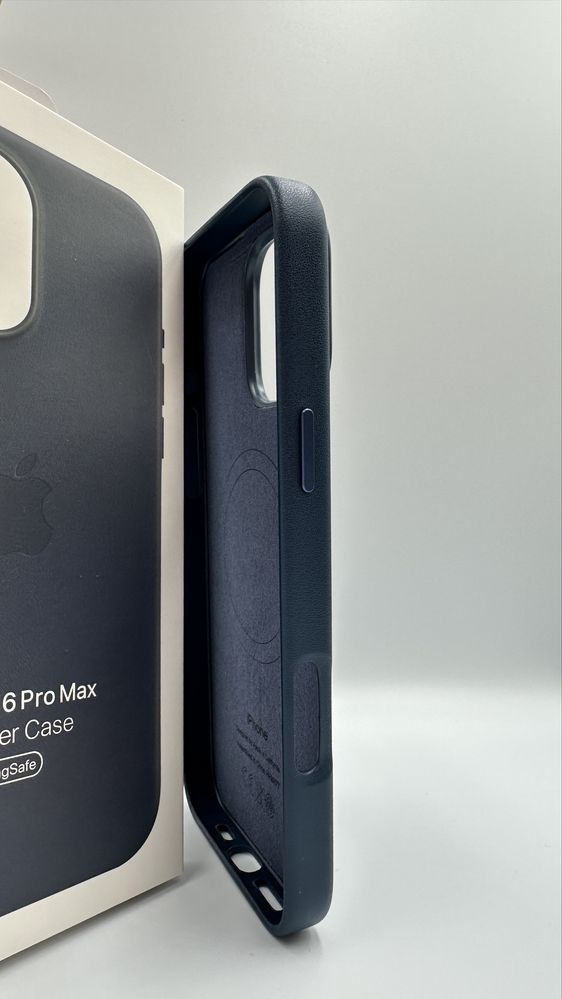 Skórzane Magsafe Etui do Iphone’a 16 Pro Max Blue