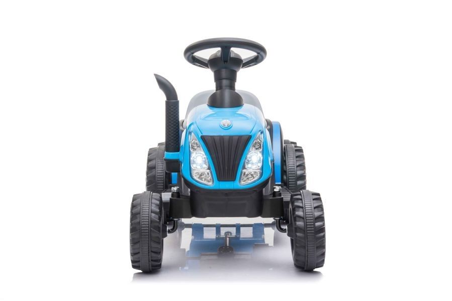 Jeździk ciagnik Traktor Na Akumulator z Przyczepą A009 Niebieski